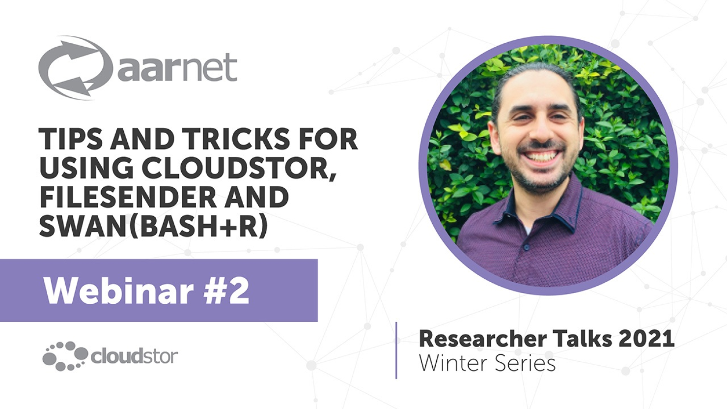 AARNet CloudStor Researcher Talks: Tips and tricks for using CloudStor, FileSender and SWAN (Bash+R)