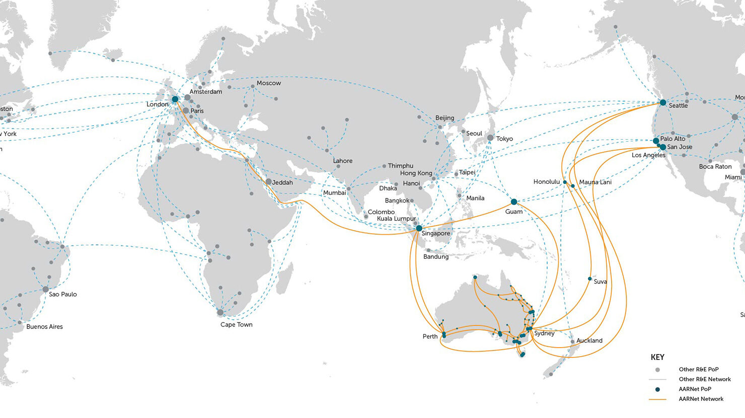 AAR Net International Map March 2025 inset